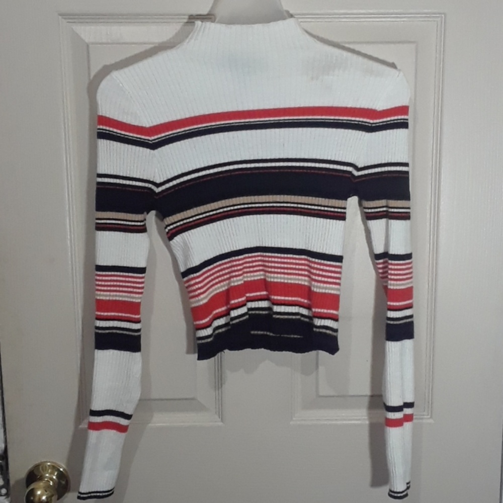 CUTE TIGHT STRIP LONG SLEEVE